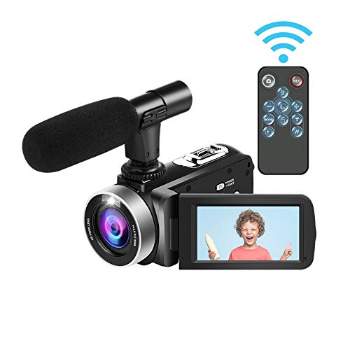 Camescope Caméscope FHD 1080P 24MP 18X Zoom Puissant Camecope Numerique Anti-tremblement Avec Microphone Et Télécommande Sans Fil Caméscope Caméra