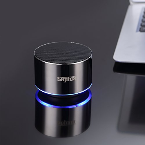 Sephia A2 Haut-Parleur Bluetooth, Micro intégré, compacte, Corps en métal, pour iPhone, iPod, iPad, tablettes, Ordinateurs Portables, Ordinateurs Portables, Smartphones