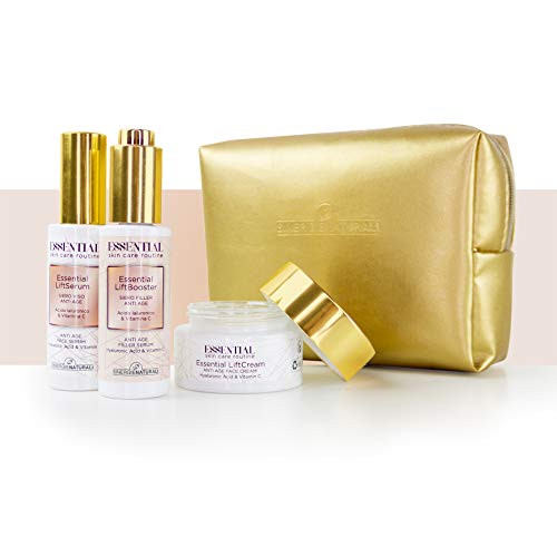 Essential Skin Care Routine, Pochette avec LiftCream Crème Visage Anti-Rides, LiftBooster Sérum Filler et LiftSerum…