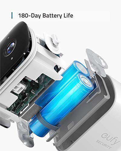 eufy security eufyCam 2C, caméra de sécurité sans Fil supplémentaire, pour HomeBase 2, autonomie de 180 Jours…