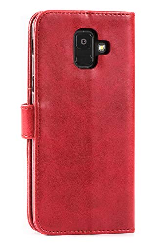 Mulbess Coque pour Samsung Galaxy A6 2018, Etui Samsung Galaxy A6 2018 Cuir avec Magnetique, Housse Protection pour…