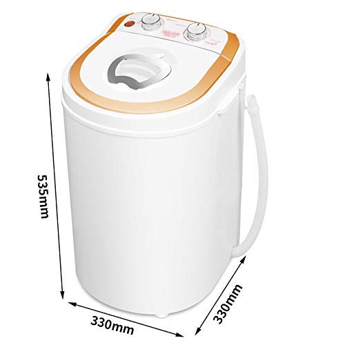 LMM Lave-Portable Machine Single Barrel bébé entièrement Automatique Roue d’accueil Petite Mini Lave-Linge Blanc Mini…