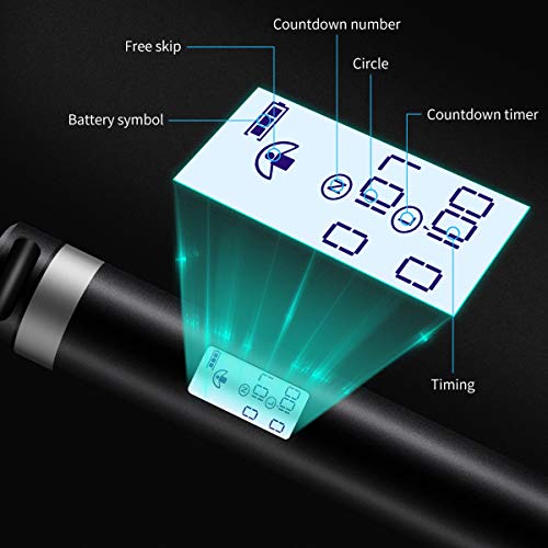 morpilot Corde à Sauter Intelligente, Smart Jump Rope 3M avec Analyse des Données APP, Countdown Timer, Rechargeable par…