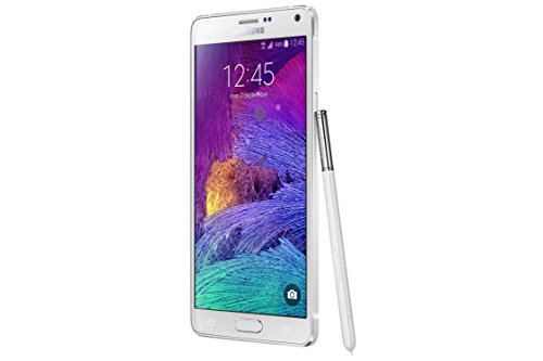 Samsung Galaxy Note 4 Smartphone débloqué 4G (Ecran : 5,7 pouces – 32 Go – Simple SIM – Android 4.4 KitKat) Blanc