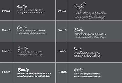 JOELLE JEWELRY Collier Prénom Personnalisé en Argent Sterling 925 Style cursif