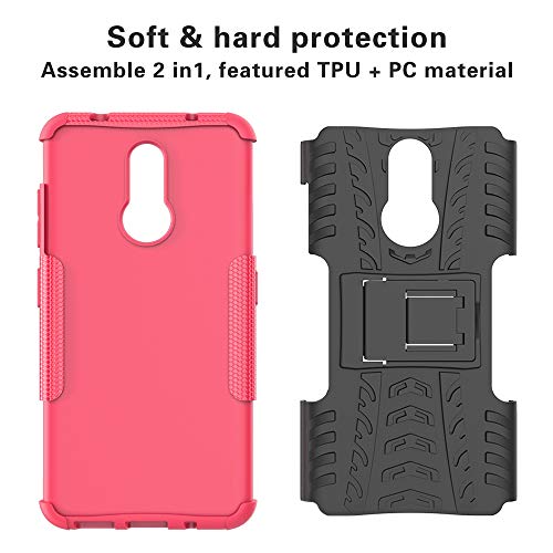 LiuShan Nokia 3.2 Coque, Shockproof Robuste Impact Armure Hybride Béquille Housse Coque Étui Couverture pour Nokia 3.2…