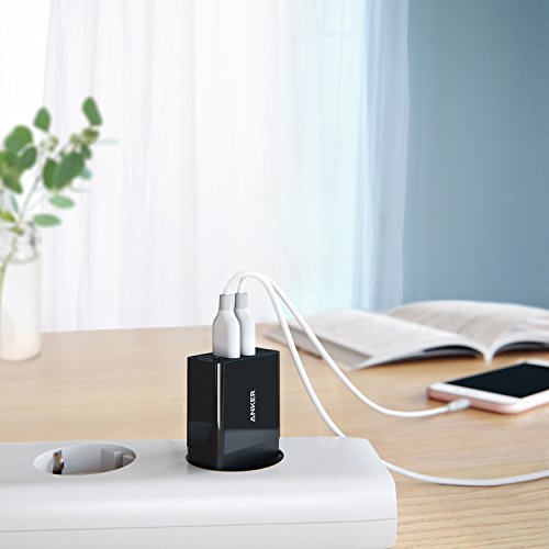 Anker Chargeur Secteur USB 24W 2 Ports Chargeur Mural Adaptateur USB Universel avec Technologie PowerIQ pour iPhone iPad…