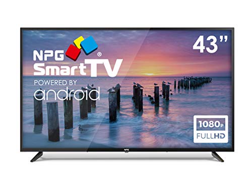 Téléviseur NPG LED 43″ Full HD, Smart TV Android, WiFi, Bluetooth, DVB-T2 H.265, PVR