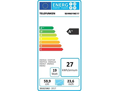 Téléviseur LED HDTV 60 cm Telefunken S24N01NC17 – TV LED 24 pouces – Enregistrement PVR (sur USB) – Prise casque – Son 2…