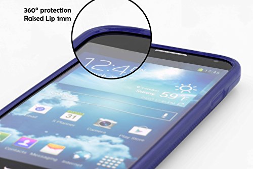 cadorabo Coque pour Samsung Galaxy Note 4 en Candy Bleu FONCÉ – Housse Protection Souple en Silicone TPU avec Anti-Choc…