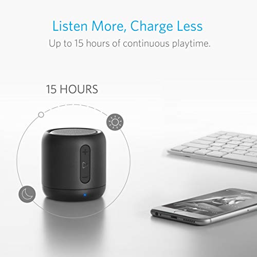 Anker SoundCore mini Enceinte Bluetooth Portable – Haut Parleur avec Autonomie de 15 Heures, Portée Bluetooth de 20…