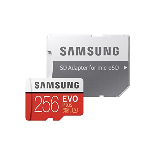 Samsung EVO Plus 256 GB microSDXC UHS-I U3 100 MB/s Full HD & 4K UHD Memory Card with Adapter (MB-MC256GA) – Red/White
