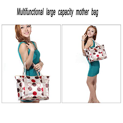 iSuperb Sac à langer Bébé Momie Momi Sac d’organisateur bagages Fourre-tout Sac d’épaule Sac à main Voyage grande…