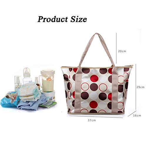 iSuperb Sac à langer Bébé Momie Momi Sac d’organisateur bagages Fourre-tout Sac d’épaule Sac à main Voyage grande…