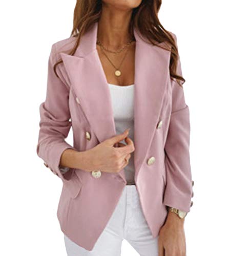 Onsoyours Femme Élégant Blazer à Manches Longues Slim Fit Un Bouton OL Bureau Affaires Veste De Costume Manteau Cardigan…