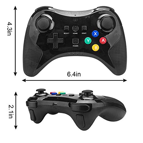 TechKen Manette pour Wii U sans Fil, Contrôleur de Wii U Bluetooth Gamepad Joypad de Jeux Joystick Game Controller de…