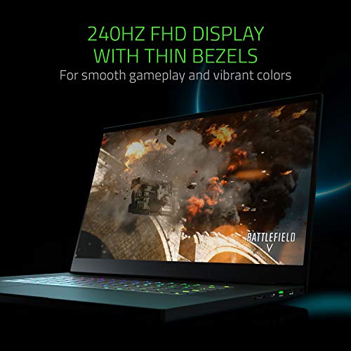 Razer Blade Pro 17 RTX: 240Hz Full HD Thin Bezel – 9th Gen Intel Core i7-9750H 6 Core – Nvidia GeForce RTX 2070 Max-Q…