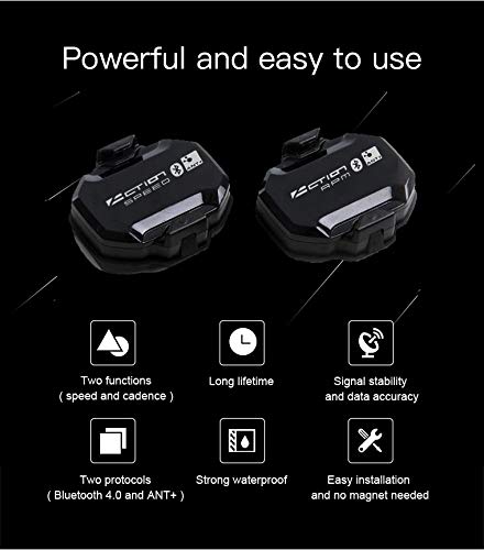 Top Action Computer Speedometer Ant+ Bike Speed and Cadence Sensor Suitable Computer Accessories Sensor for Garmin…