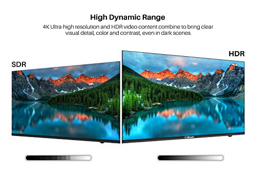 Caixun EC43S1UA UHD 4K Smart TV, 43 Pouces 108cm, Android 9.0 Téléviseur, Triple Tuner, HDR 10, Bluetooth (Prime Video…