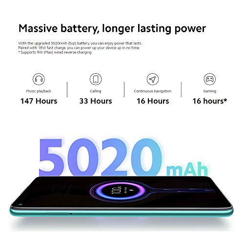Redmi Note 9 Smartphone 3GB 64GB 48MP Quad Caméra Hotshot 6.53 ”FHD + DotDisplay 5020 mAh 3.5mm Headphone Jack Noir