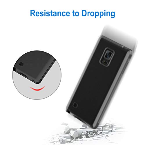 JETech Coque pour Samsung Galaxy Note 4, Shock-Absorption et Anti-Rayures, Transparent