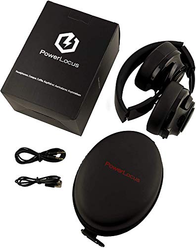 PowerLocus Casque Bluetooth sans Fil, [Bluetooth 5.0,40H de Jeu] Casque Audio stéréo sans-Fil ou Filaire avec Micro et…