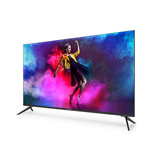 Kiano Elegance TV 55″ Pouces 4K UHD HDR10 (Android TV 9.0 2GB RAM Metal Case [Téléviseur 140 cm Frameless sans Cadre 8GB] Smart TV, Netfilx, Youtube) Triple Tuner DVB-T2 C/S2, CI, PVR, WiFi