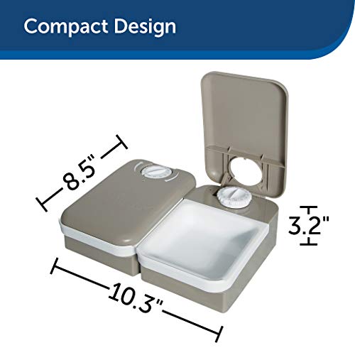 PetSafe – Distributeur de Nourriture et Croquettes Automatique pour Chats et Chien / 2 Repas