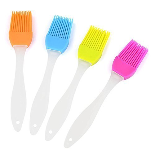 Beauty*Top*Picks Pastry Brush/Deallink Silicone Baking BBQ Brushes with 4 Colours/Soft, Durable Kitchen Utensil and…