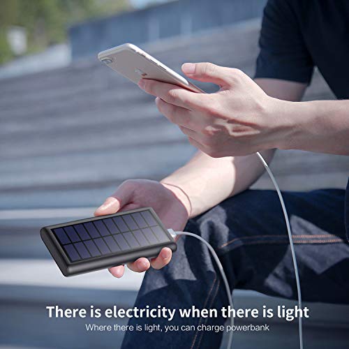 HETP Version à économie D’énergie Batterie Externe Chargeur Solaire 26800mah Power Bank [Avancé Intelligent Contrôle IC…