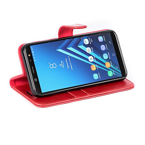 Mulbess Coque pour Samsung Galaxy A6 2018, Etui Samsung Galaxy A6 2018 Cuir avec Magnetique, Housse Protection pour…