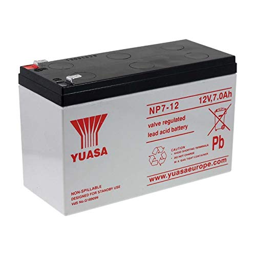 Yuasa NP7-12 Batterie au Plomb, 12 V 7 Ah, VDS