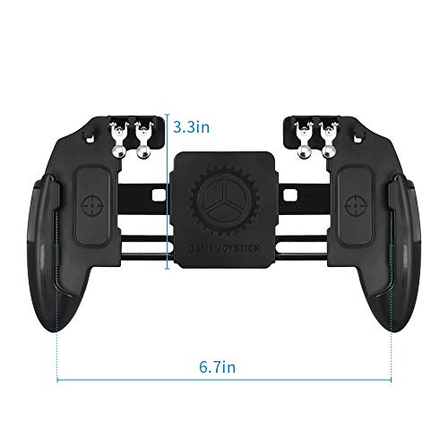 Newseego PUBG Mobile Game Controller, Manette de Jeu à 6 Doigts pour téléphone avec déclencheur L1R1 pour joysticks…