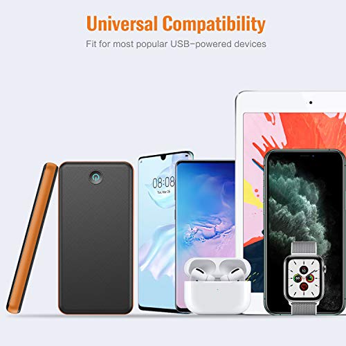 HETP 20W PD QC 3.0 Charge Rapide Batterie Externe 26800mah, Portable Chargeur Chargement Simultané 3 Appareils, 3…