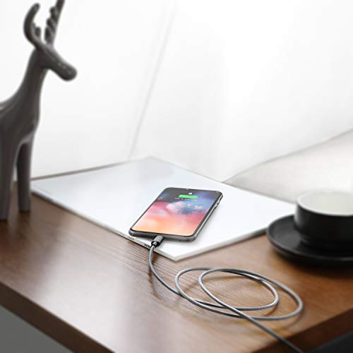 Syncwire Chargeur iPhone Câble 2M -[Ultra Résistante Fibre |C89 Certifié Apple Mfi |Charge Rapide 2.4A] Cordon d…