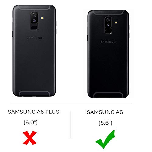 Mulbess Coque pour Samsung Galaxy A6 2018, Etui Samsung Galaxy A6 2018 Cuir avec Magnetique, Housse Protection pour…