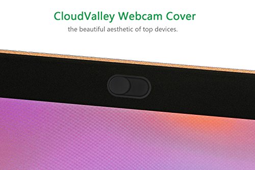 CloudValley Cache Webcam, métal Noir de 0.6 mm d’épaisseur, confidentialité Protection, apte à ASUS, MacBook Pro…