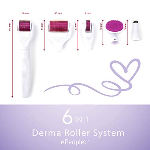 Derma Roller Pour Visage Corps Aiguilles Titane 2° Génération Roller Visage 6 en 1 Kit Sistéme Skin Care Anti Rides Anti…