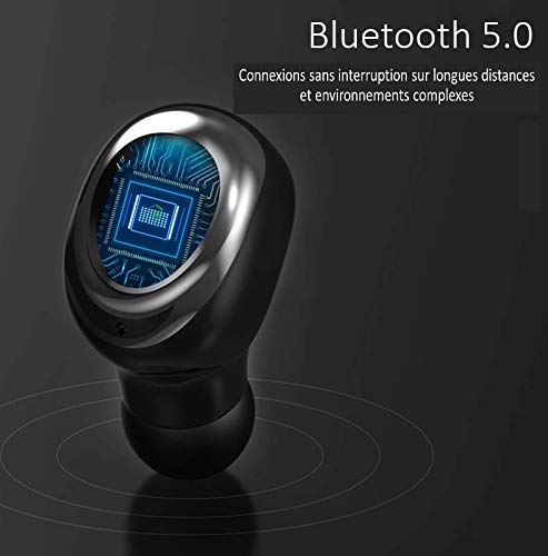 Art Tech Lab Ecouteurs sans Fils Tactiles Bluetooth V5.0 Ear Phones Réducteur de bruits Tech CVC8.0 Smartphones…