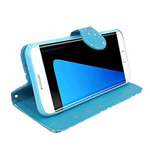 LG K8 2017 Étui portefeuille en cuir PU avec fermeture magnétique pour LG K8 2017 avec emplacement pour cartes et…
