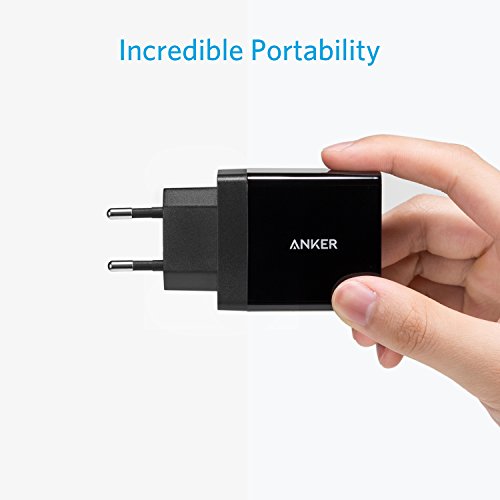 Anker Chargeur Secteur USB 24W 2 Ports Chargeur Mural Adaptateur USB Universel avec Technologie PowerIQ pour iPhone iPad…