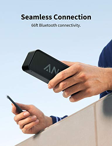 Anker SoundCore Enceinte Bluetooth Portable Stereo avec Batterie Durée de 24 Heures, Micro Intégré et Port de Basses…