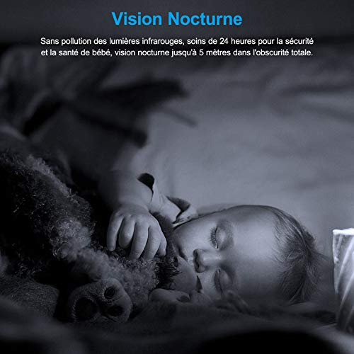 wansview Caméra Surveillance WiFi, 2K Caméra IP WiFi Intérieur avec Alerte instantanée, Audio Bidirectionnel pour Bébé…