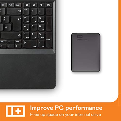 WD 1 TB Elements Portable External Hard Drive – USB 3.0, Black