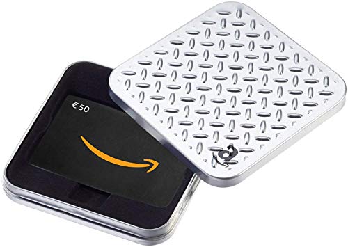Carte cadeau Amazon.fr – ?50 – Dans un coffret Argenté