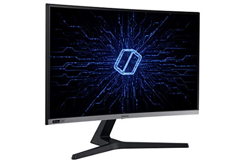 Samsung C27RG50FQU, Ecran PC Gaming incurvé, Dalle VA 27″, Résolution Full HD (1920 x 1080), 240 Hz, 4ms, Nvidia GSYNC Compatible, Noir