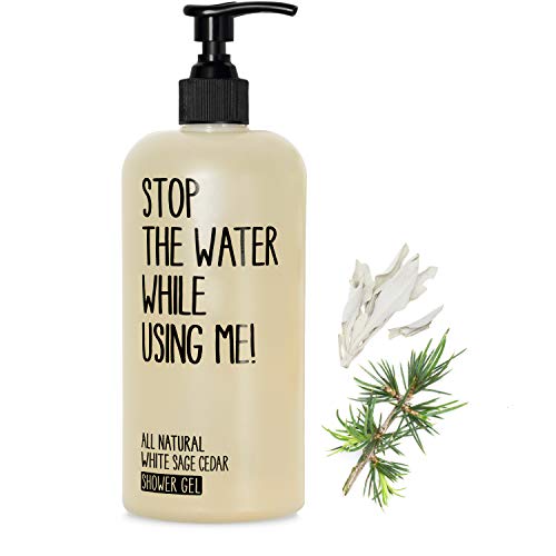 STOP THE WATER WHILE USING ME! All Natural White Sage Cedar Shower Gel (200ml), gel douche vegan dans bouteille…