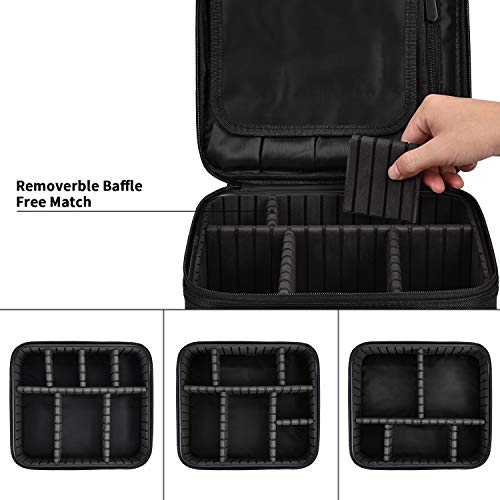Trousse de Maquillage Voyage Makeup Cas Professionnel Sac Organiseur Rangement Cosmétique Boîtes Étanche Portable Makeup…