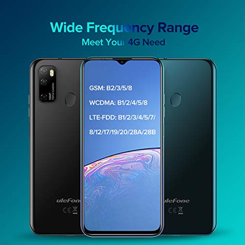Ulefone Telephone Portable Android 10 Octa-Core 4Go+64Go, 4G Smartphone Debloqué Pas Cher, Ecran 6,52 Pouces, 16MP AI…