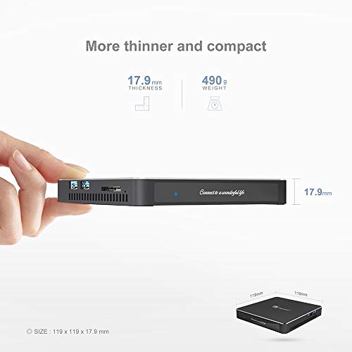 Mini PC, Beelink T45 8GB DDR3 256GB SSD Fanless Mini Computer Desktop Ultra-Thin Windows 10 Intel Celeron J4205…
